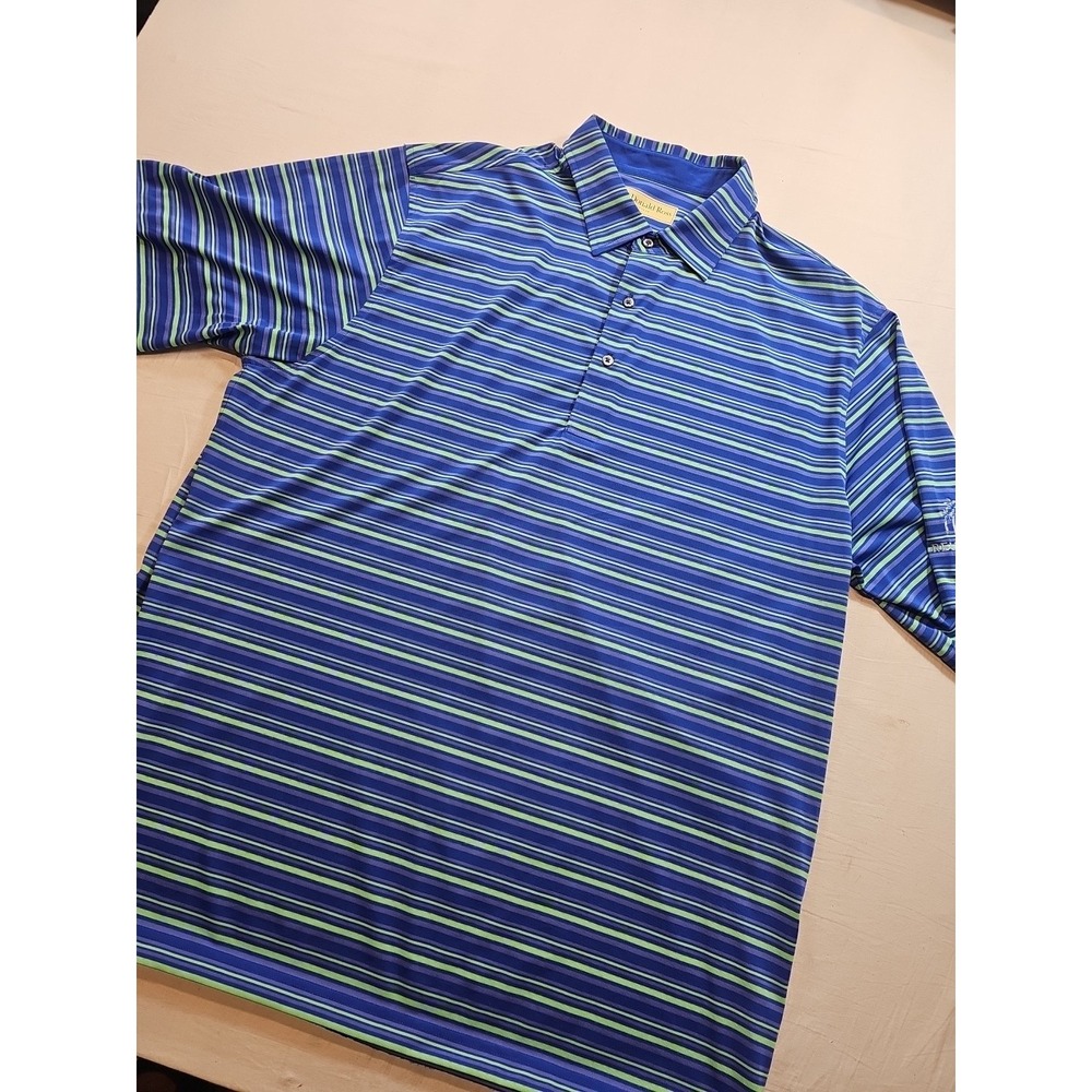 Donald‎ Ross Sportswear Mens Golf Polo Shirt Size XL Blue "REUNION" embroidered